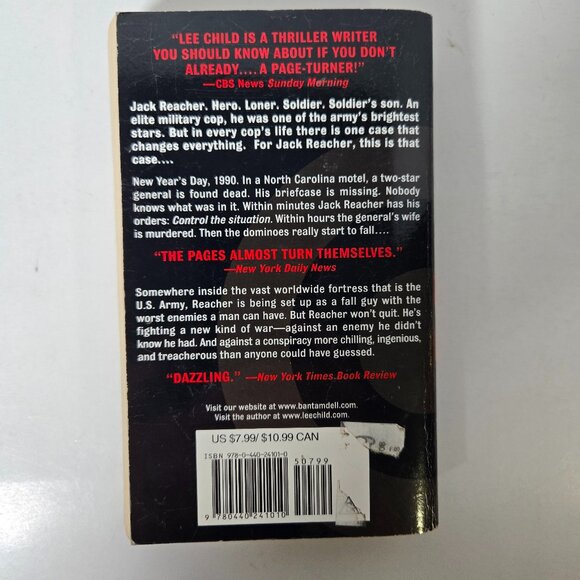 Lee Child, The Enemy Paperback. Bundle any 3 paperbacks for $15. - Picture 3 of 3